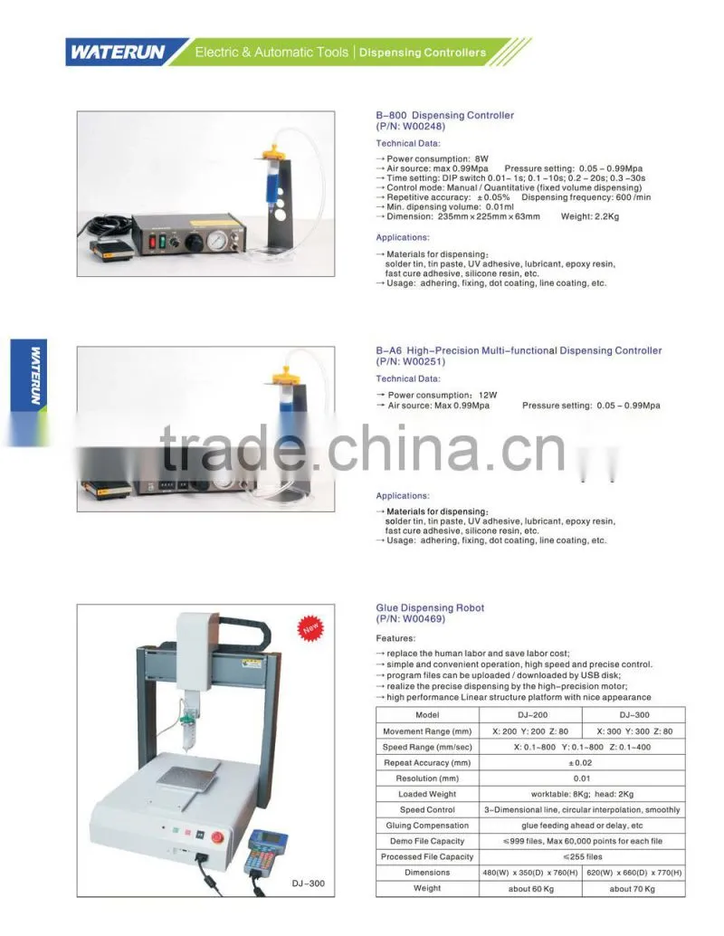 Super Modern Type Glue Dispensing Robot, High Speed and high Precise control Desktop Glue Dipsensing Controller factory