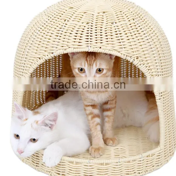 S&D Pet Accessories handmade lovely sofa shaped rattan dog bed pet bed