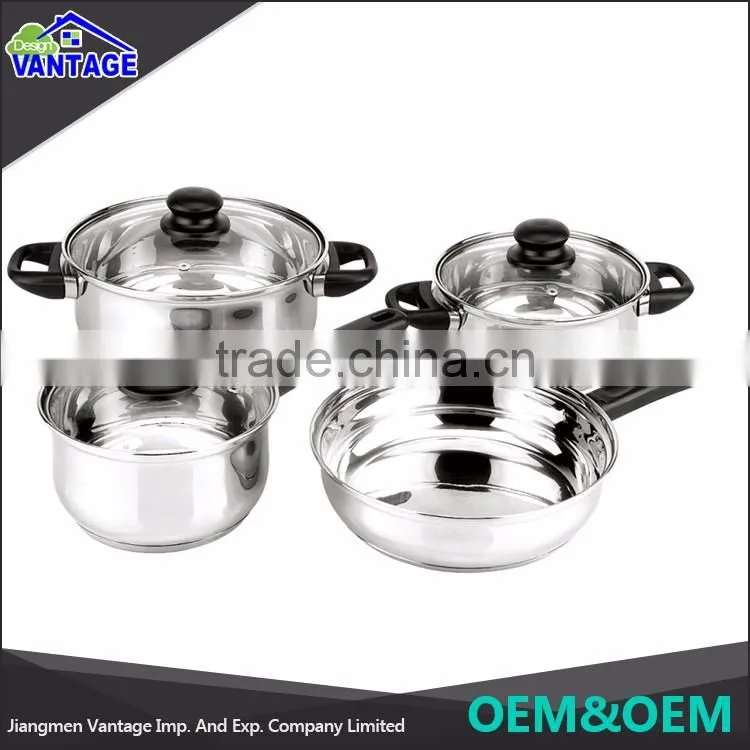 Modern kitchen non stick large cooking pot and pans sets korea unique cookware