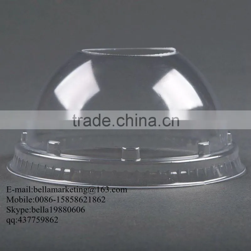 Clear Plastic Dome Lid with Vented Holes, fit 12oz,14oz,16oz, 20oz, 24oz cold drinking cup
