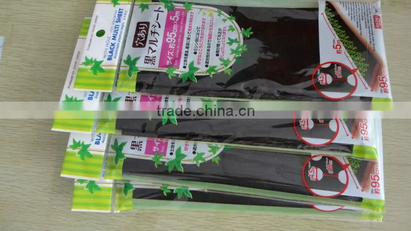 plastic agricultural film with 4.5cm holes