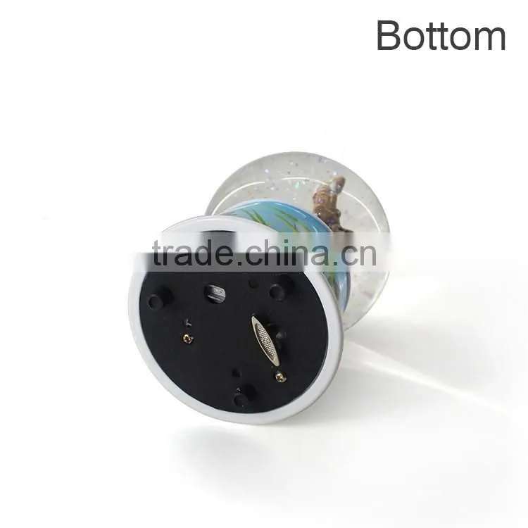 Resin musical custom made snow globe
