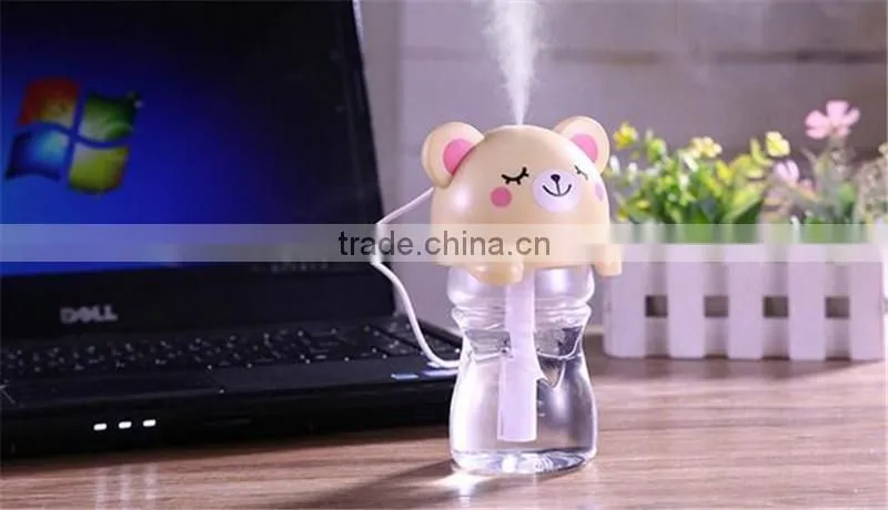 CT-744 Upgrade three generations bottle humidifier USB mini humidifier home office Pet cute cartoon humidifier