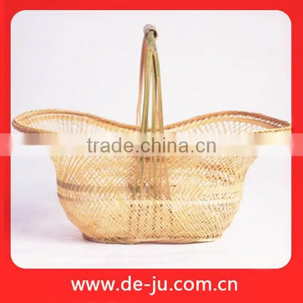 Knit Handmade Natural Bamboo Halloween Baskets