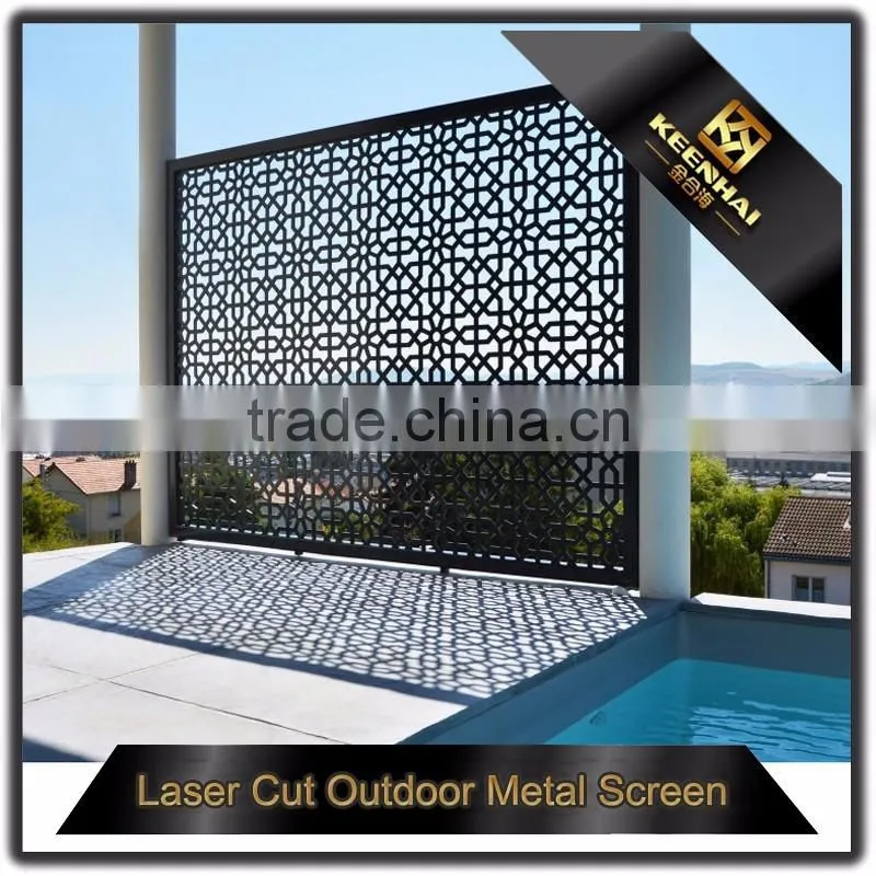 304 Stainless Steel Decorative Laser Cut Outdoor Perporated Metal Screen