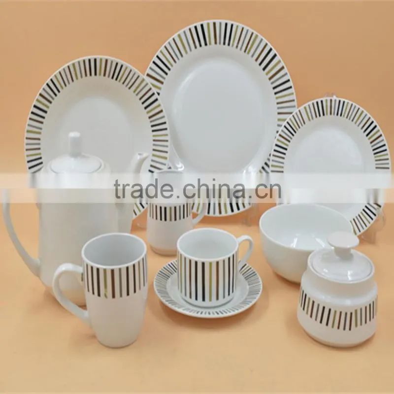 Hot sale ceramic porcelain dinner plate dish