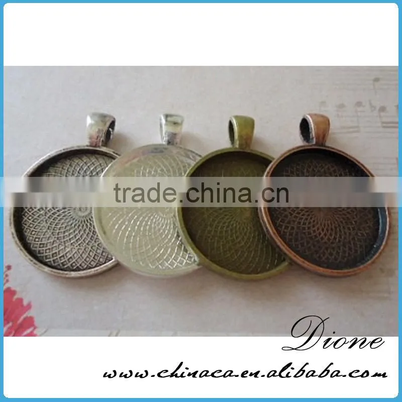 30*40mm Oval metal setting for oval glass cabochon
