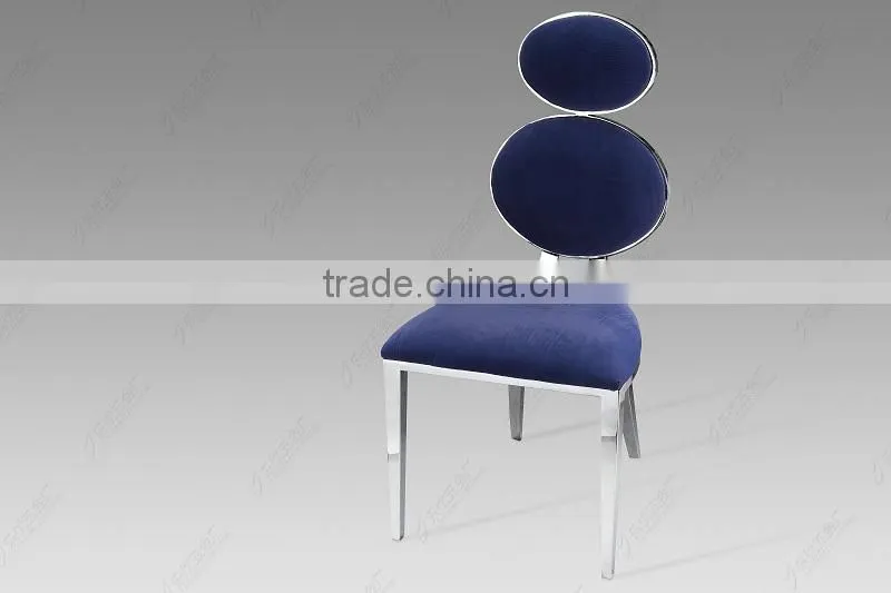Dining Chair stainless steel base velout cover