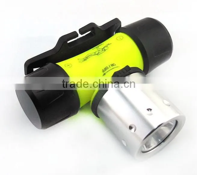 waterproof T6 diving headlamp light 10w LED headlights diving flashlight charging