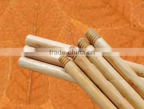 PVC Coated Broom stick Wooden Mop handle made in Guigang China
