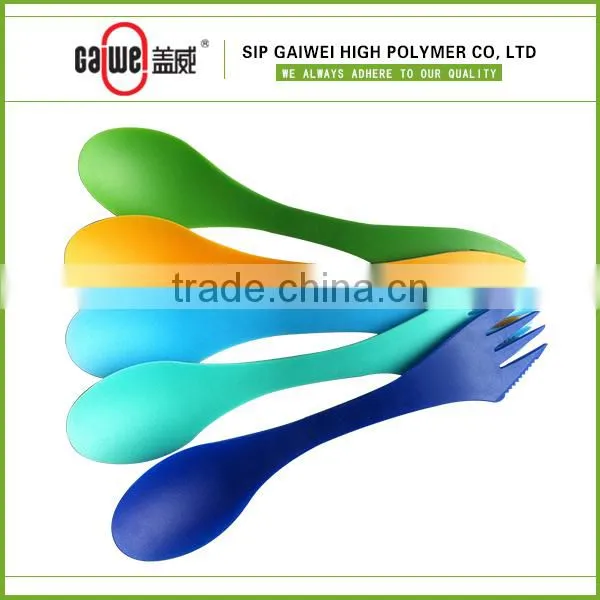 Food grade PP material spork 3 in 1 spoon fork knife