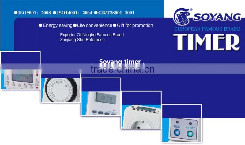 Multi-countries styles 220-240V AC mechanical timer switch
