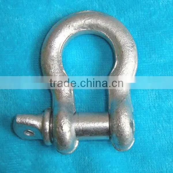 Hot dip galvanized drop forged anchor shackle
