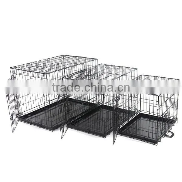 outdoor/ innerdoor black coated pet cages/pet cases/dog cases/dog house