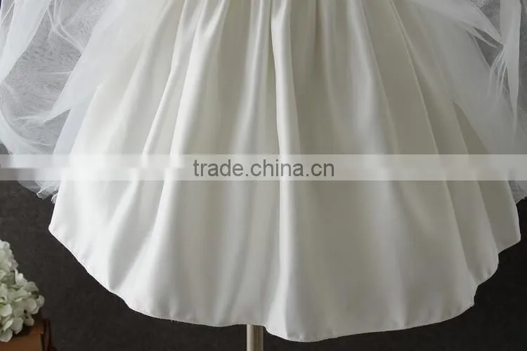 New Child Vietnam 0-2 Years old Baby Dress Model Newborn Baby birthday party Dress Flower white Girl Fluffy Dresses For Wedding