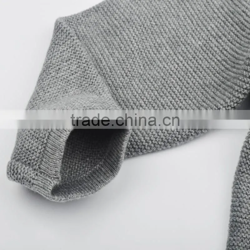 gray fashion crochet baby cardigan