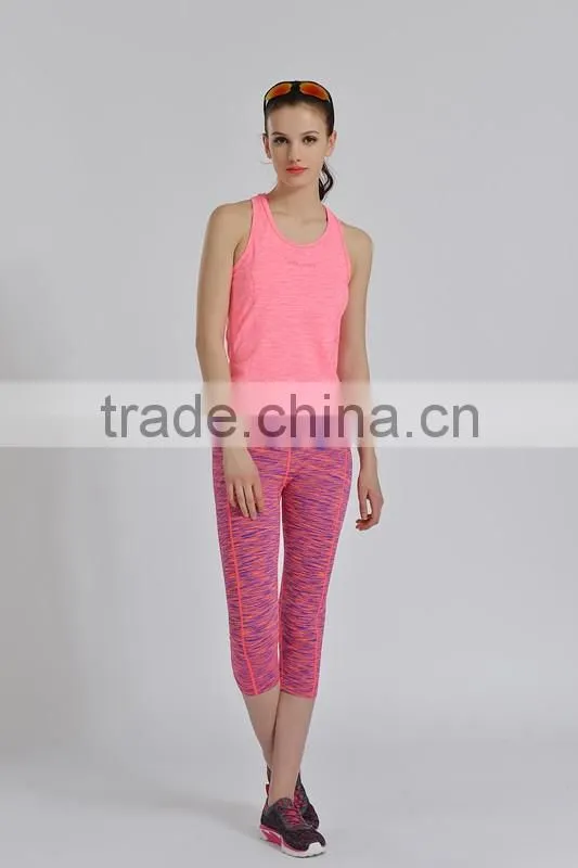 Elastic Breathable Gym Fitness Women's Yoga Shirts Sports Ladies Vest