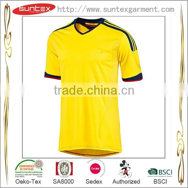 Suntex 2015 Sportswear 100% Polyester Soccer Jersey Breathable Sportswear