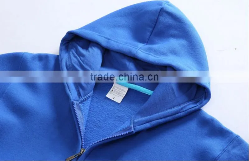 Zipper Up Hoodie Cotton Sweatshirt with Printing Logo