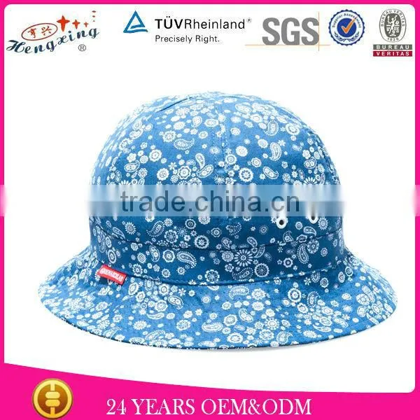 Wholesale Design Your Own 100% Cotton Fashion Custom Printed Bucket Hats