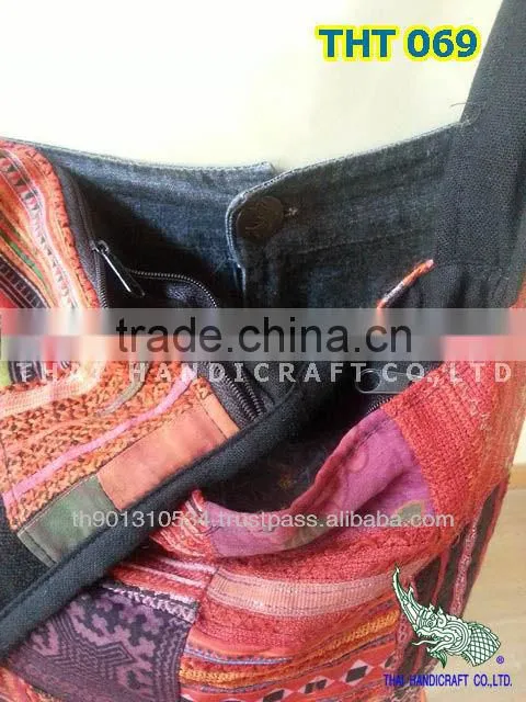Thai Embroidered HMONG Hill Tribe Shoulder Bag Cross body Bag