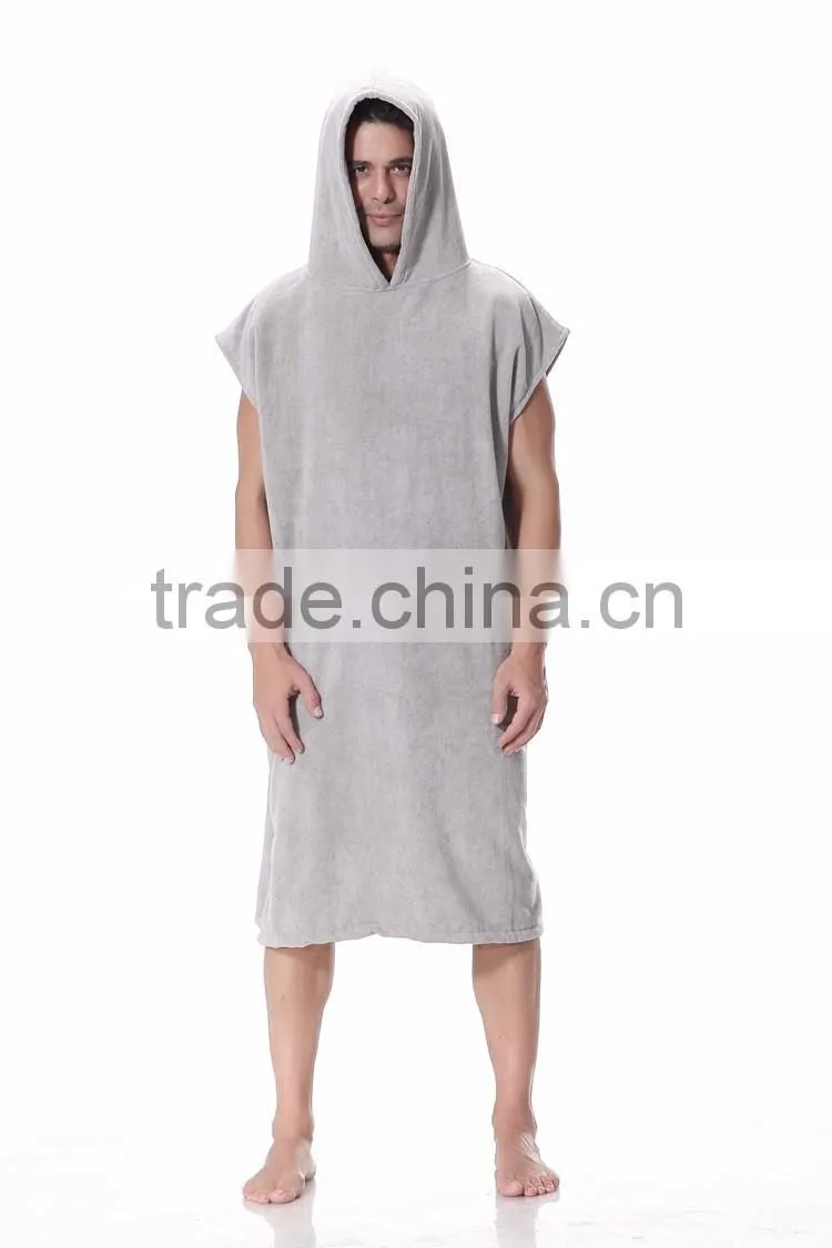 Microfiber hooded towel surf hooded poncho towel