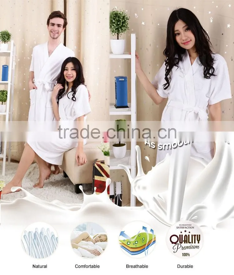 Fashion Chinese Adult White Hotel Bathrobe