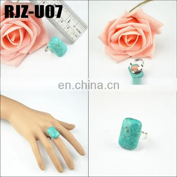 Different Size Turquoise Cuff Ring In Stock