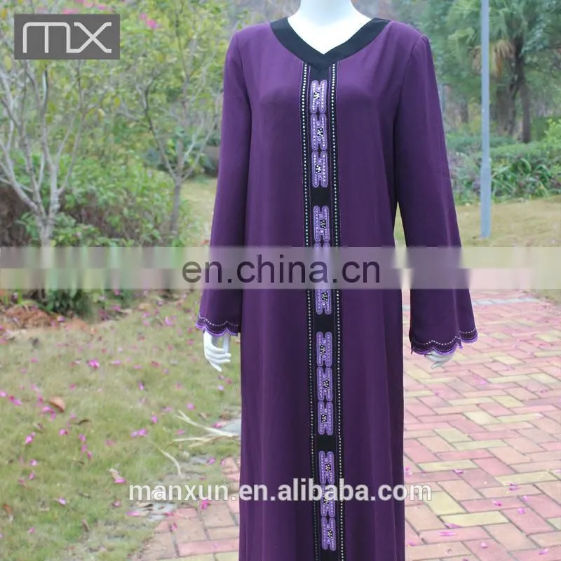 Long Maxi Dress Pakistan Fashion Border V-neck Design Stylish Maxi Dress