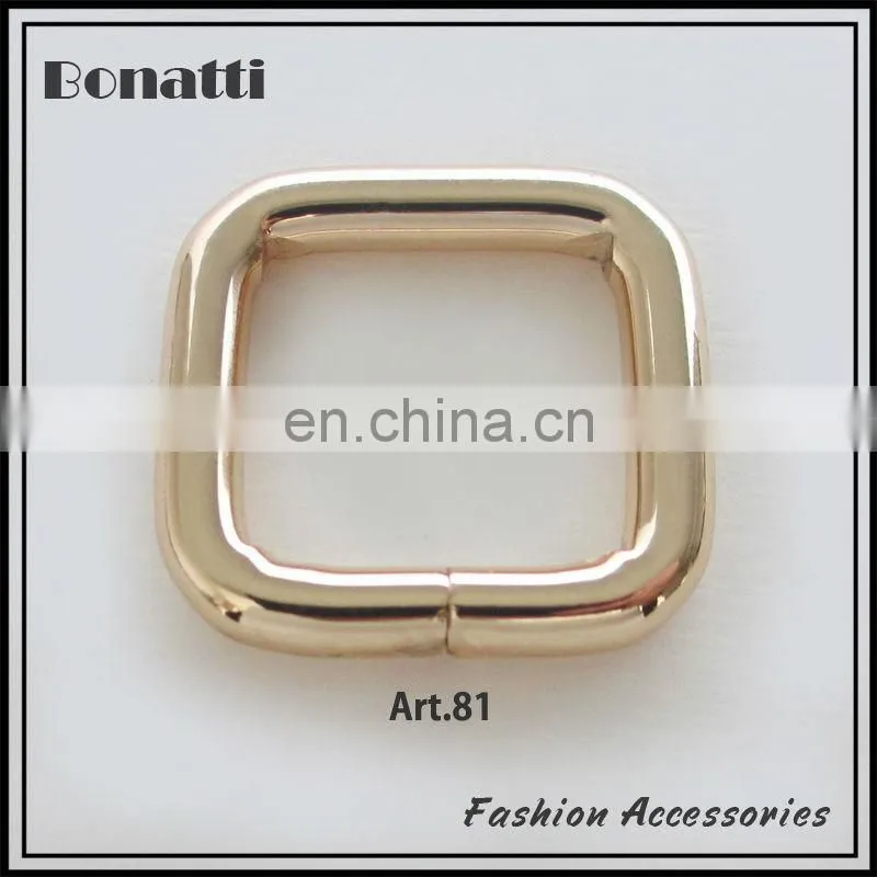 simple style golden zinc alloy metal bag buckles