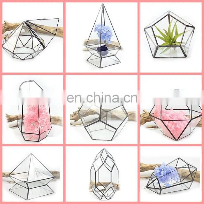terrarium geometric glass terrarium wholesale Lead-free