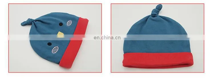 2017 Creative design baby cartoon soft cute cotton baby caps