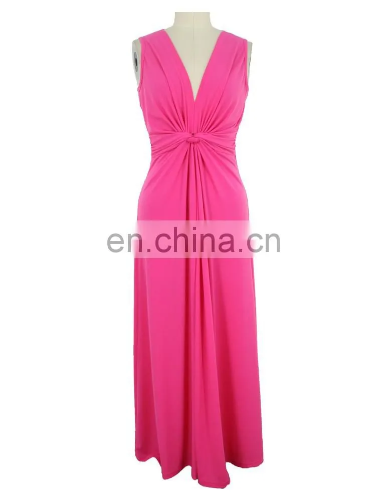 China Factory 2017 Tie Bow Pregnant Women Maxi dress