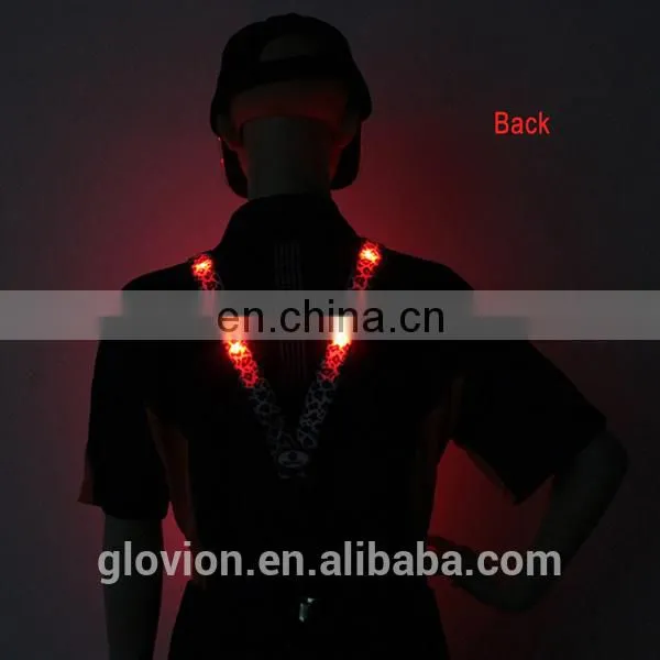 New arrival LED Suspender glowing in dark for party