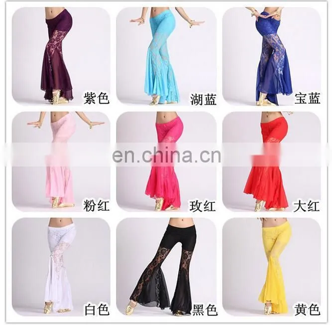 Egyptian professional belly dance lace pants for sale K-4004#