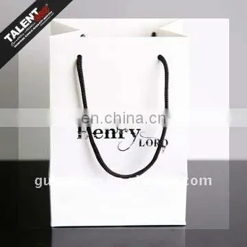 Customized Laser film paper gift bag for promotion