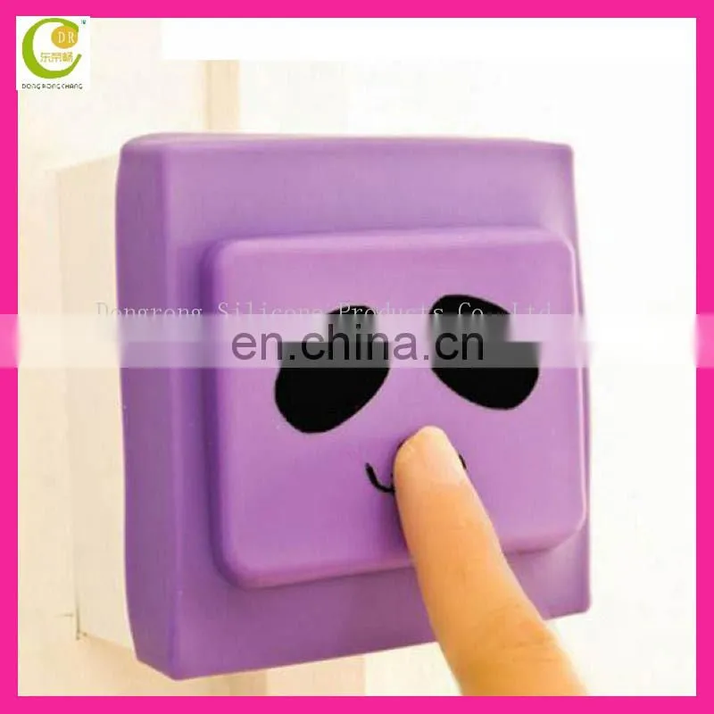 Europe CE standard factory new coming excellent design panda face silicone emergency switch cover