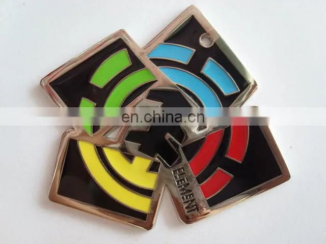 Promotional Price Custom Logo Rectangle Labels Metal Luggage Tags
