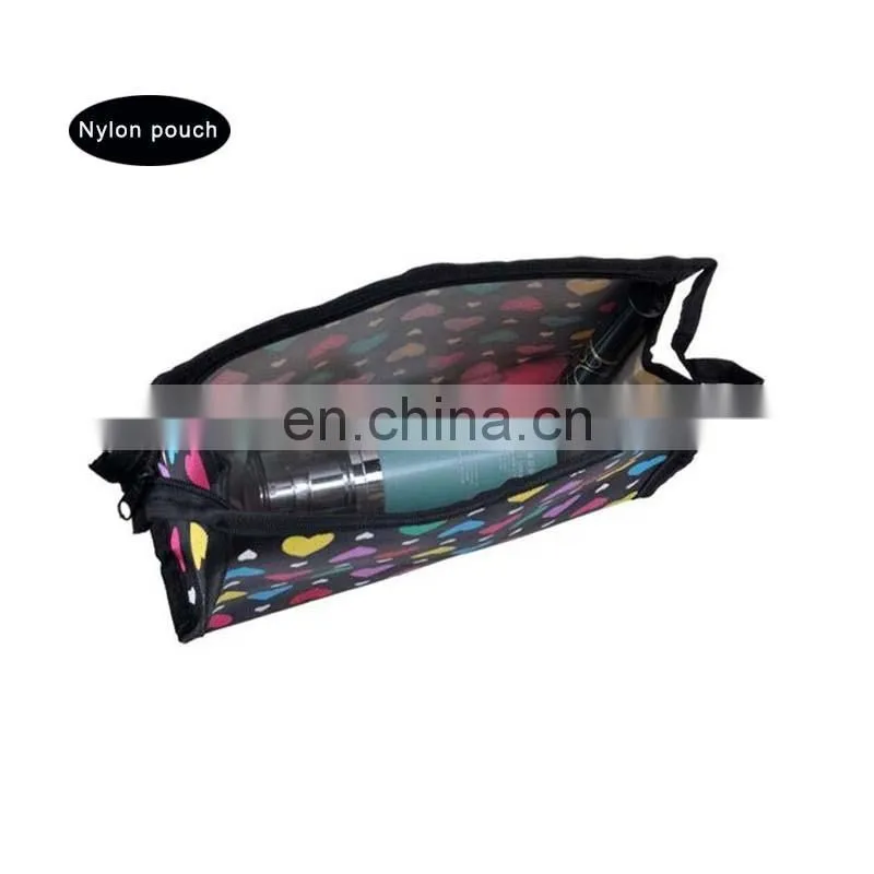 Hot custom nylon zipper pouch/nylon zipper bag supplier