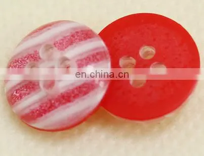 Factory Custom Service Plastic Buttons 4 Holes Full Shiny Luster Shirt Resin Button Sewing Accessories