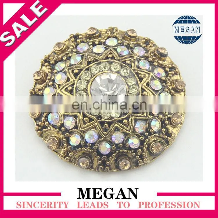2015 new fashion design pearl rhinestone button wholesale