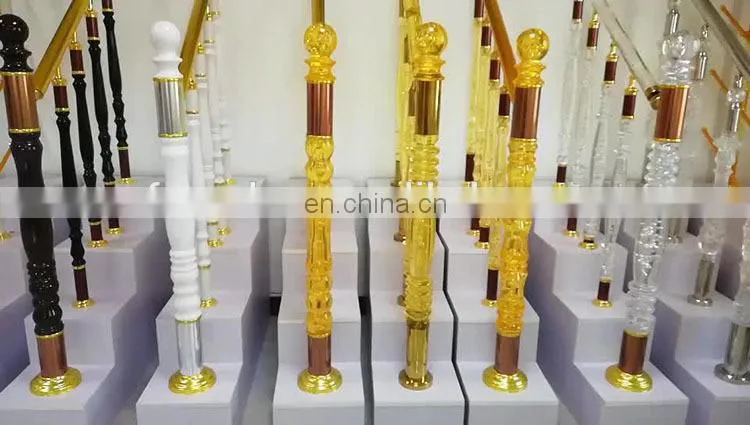 Fashion Molden Style Acrylic Stair Railings,Crystal Baluster Pillars,Decorative Clear Acrylic Glass Pillars