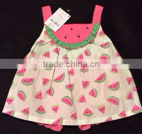 2014 Summer boutique Peach Bee Top Shorts Bloomers Set