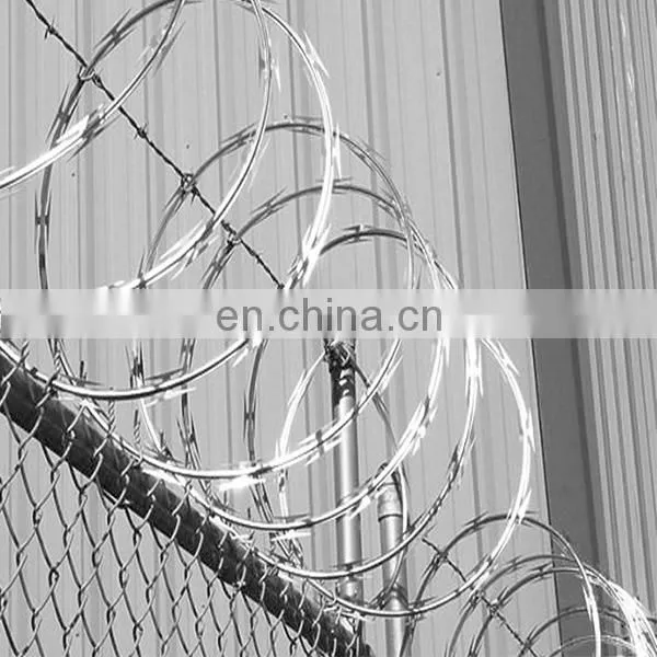 Barbed razor wire/ stainless steel razor barbed wire/ razor wire mesh