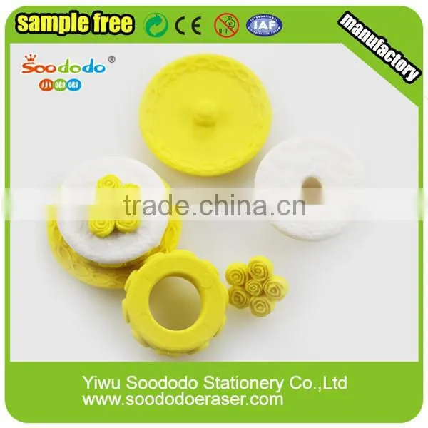 Cake eraser stationery wholesale from china pencil eraser