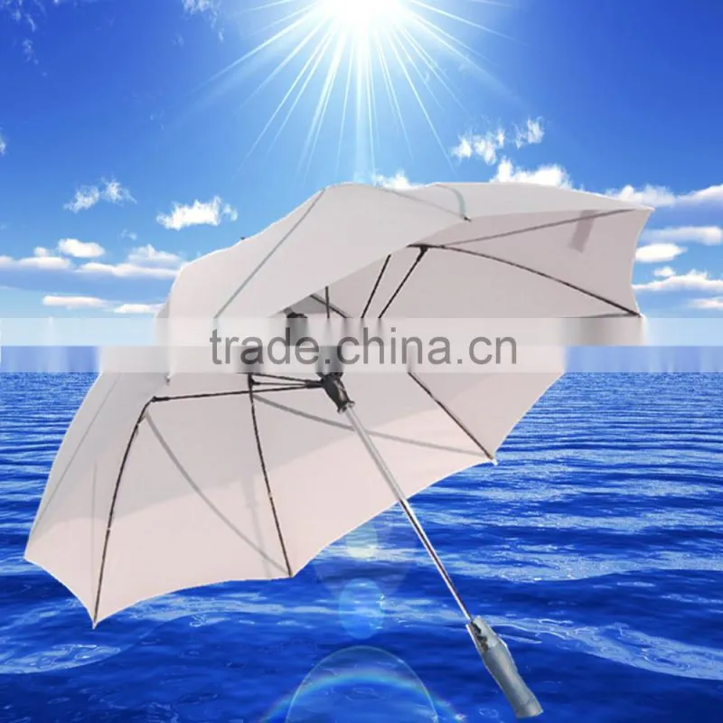 Sun Umbrella with A Fan Built-In