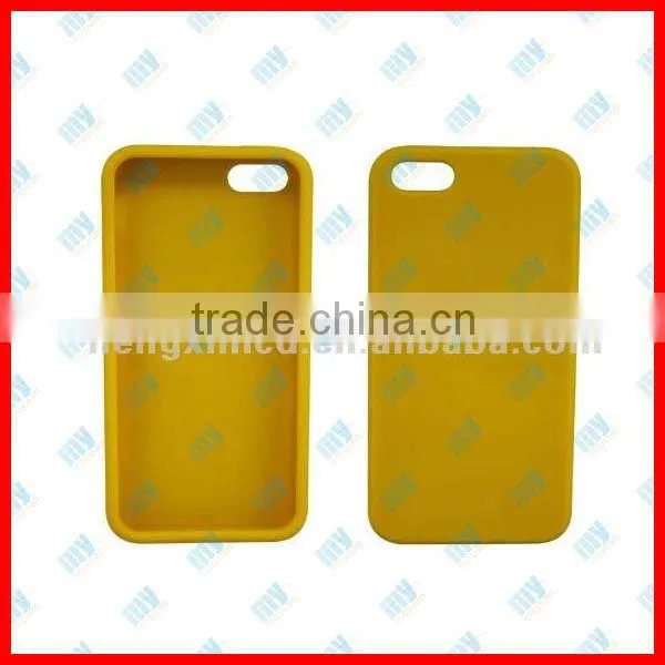 lowest price Sublimation silicon case for iPhone5, with aluminium sheet