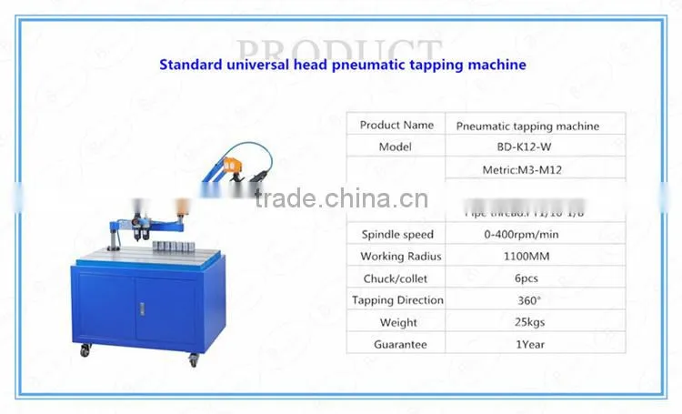 Molds hand tapping machine