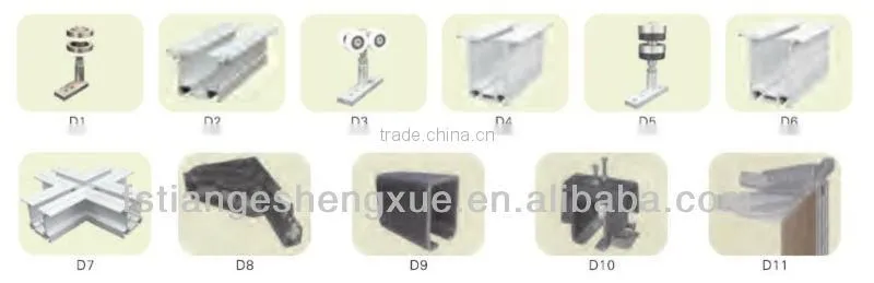Hotel lobby movable soundproof MDF folding partition