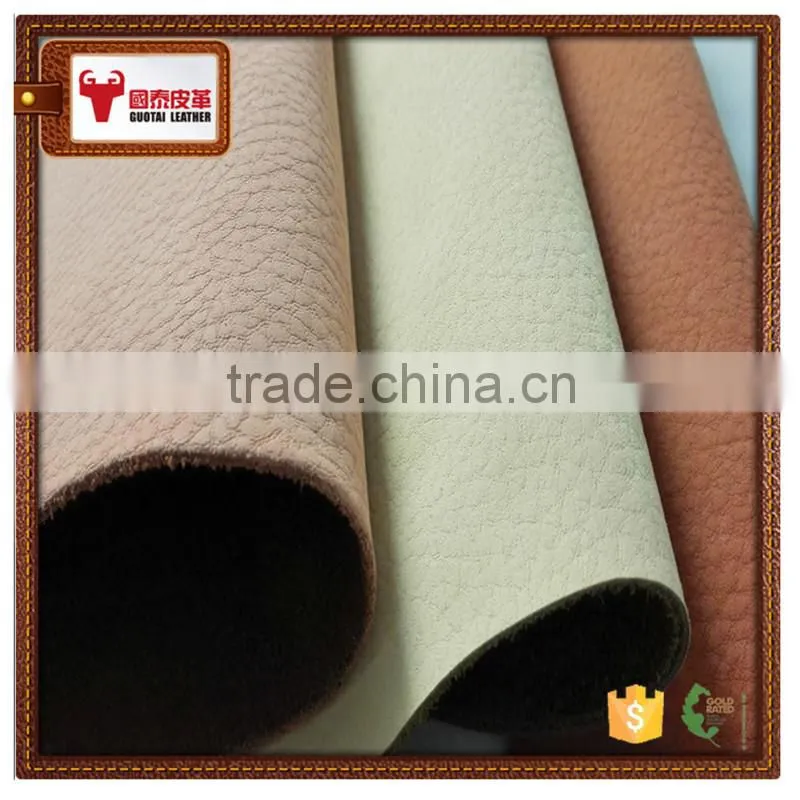 Genuine finished cow split pebble leather for shoe upper